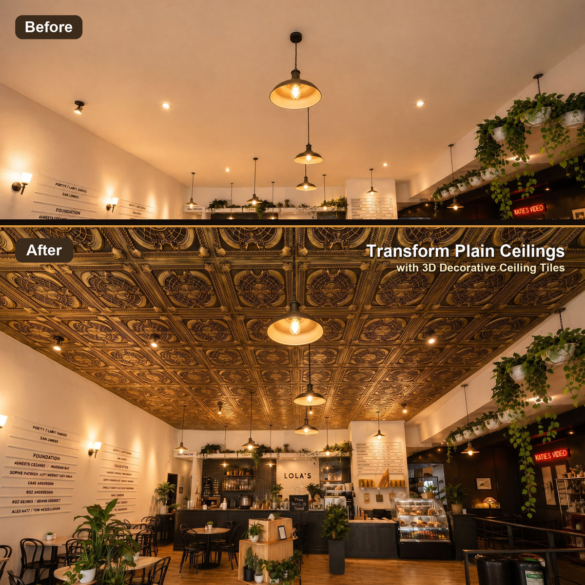 PAINTSDECOR PL31 Ancient gold ceiling tile product image