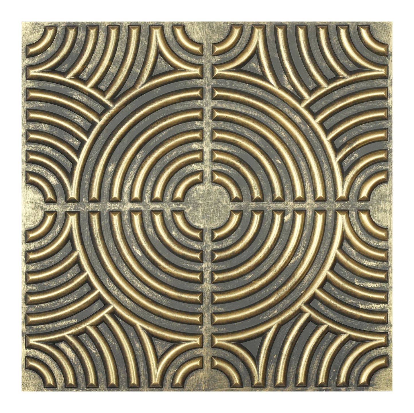 10tiles/lot Glue up faux Tin Ceiling Tiles gold color for Bars, Plastic, Coffer, DIY ceiling panels PL84