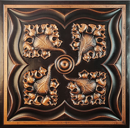 10tiles/lot DIY Faux Metal Ceiling Tile Panels for Café Bars, Studios and Artistic Interiors PL64