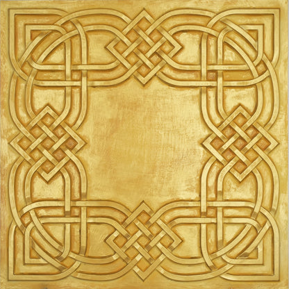 PAINTSDECOR PL61 Golden ceiling tiles