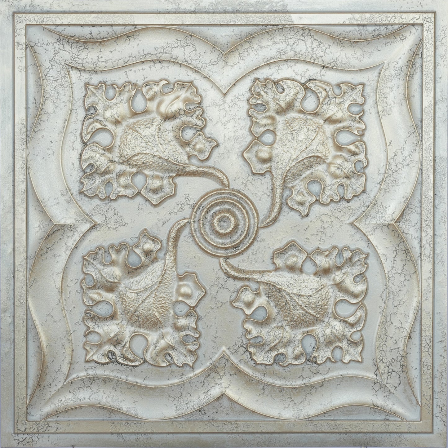 10tiles/lot Distressed Faux Tin Ceiling Tiles for Industrial Cafés, Craft Workshops and Retro Interiors PL64