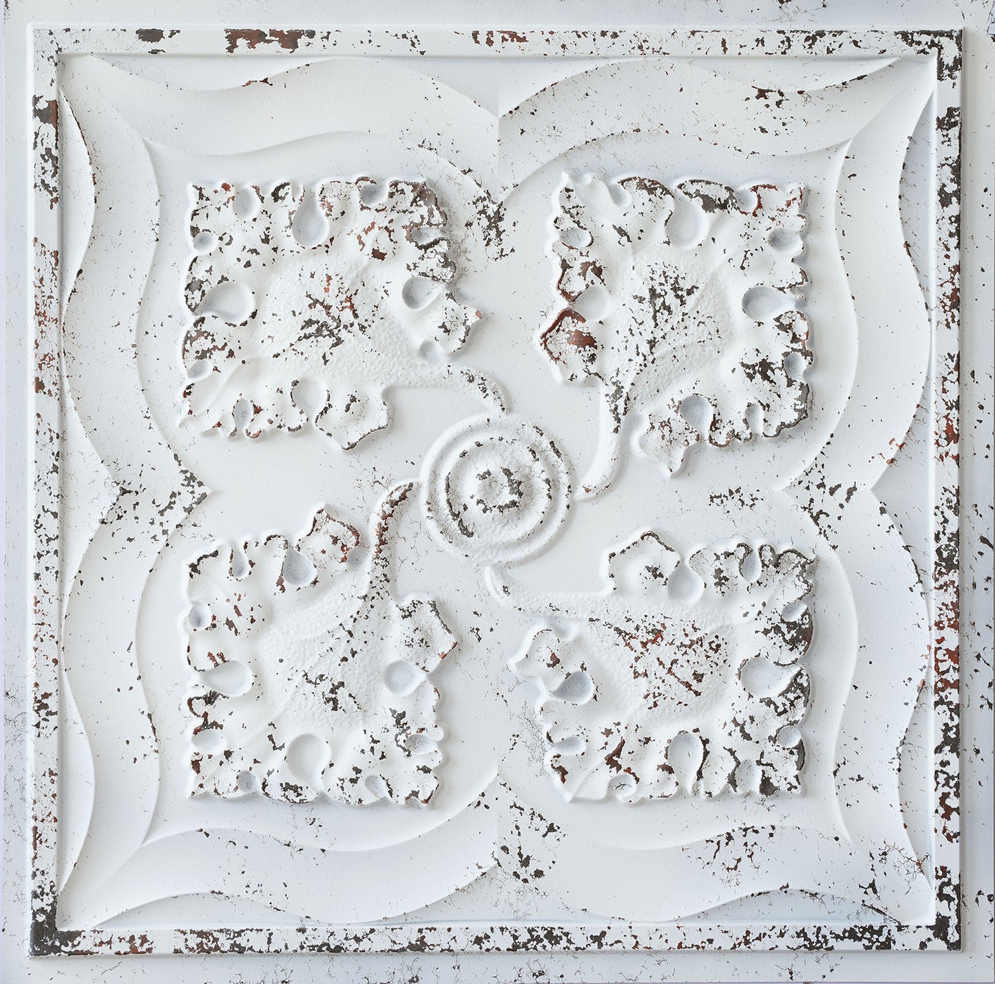 10tiles/lot Distressed Faux Tin Ceiling Tiles for Industrial Cafés, Craft Workshops and Retro Interiors PL64