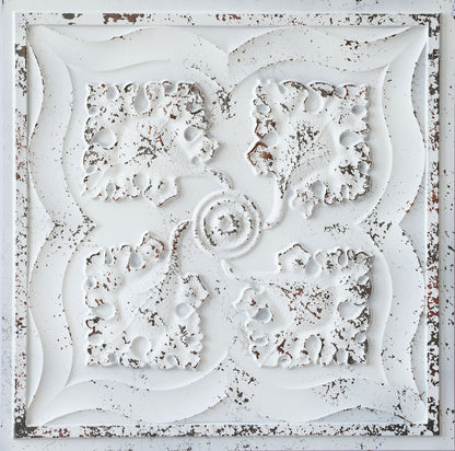 10tiles/lot Distressed Faux Tin Ceiling Tiles for Industrial Cafés, Craft Workshops and Retro Interiors PL64