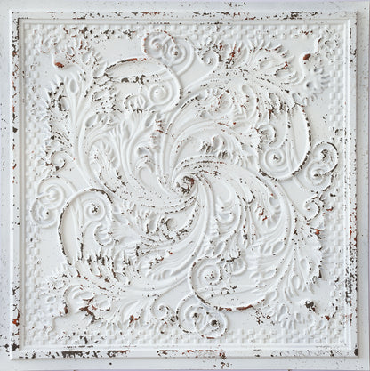 10tiles/lot Distressed Faux Tin Ceiling Tiles for Industrial Cafés, Craft Workshops and Retro Interiors PL62