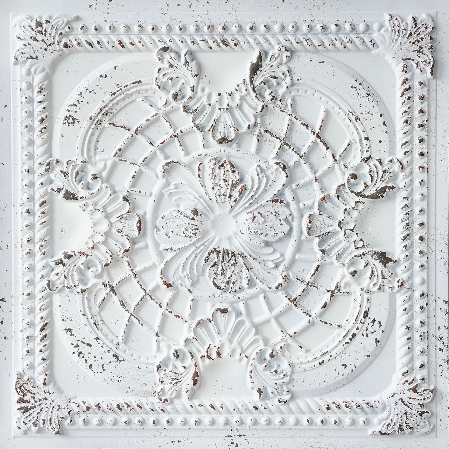 10tiles/lot Distressed Faux Tin Ceiling Tiles for Industrial Cafés, Craft Workshops and Retro Interiors PL31