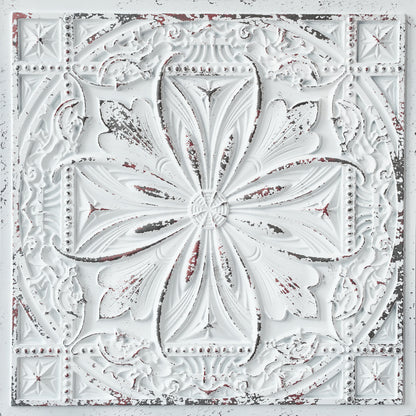 10Pcs DIY Faux Metal Ceiling Tile Panels for Café Bars, Studios and Artistic Interiors PL10