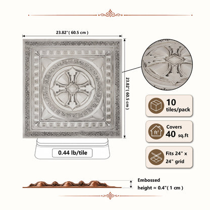 PAINTSDECOR PL01 Aged White tile dimensions