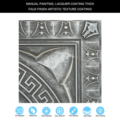 10pcs Retro-Style Tin Ceiling Tiles for Unique Restaurants, Bars and Boutique Stores PL01