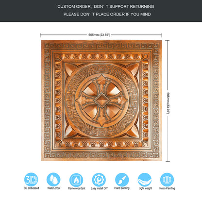 10Pcs Artistic Tin Panels for Craft Workshops, Museums and Cultural Display Rooms PL01