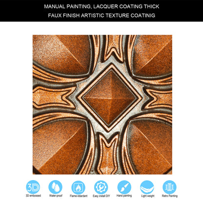 10Pcs Artistic Tin Panels for Craft Workshops, Museums and Cultural Display Rooms PL01