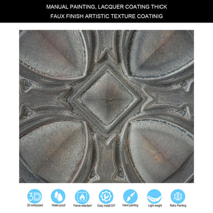 10pcs Retro-Style Tin Ceiling Tiles for Unique Restaurants, Bars and Boutique Stores PL01