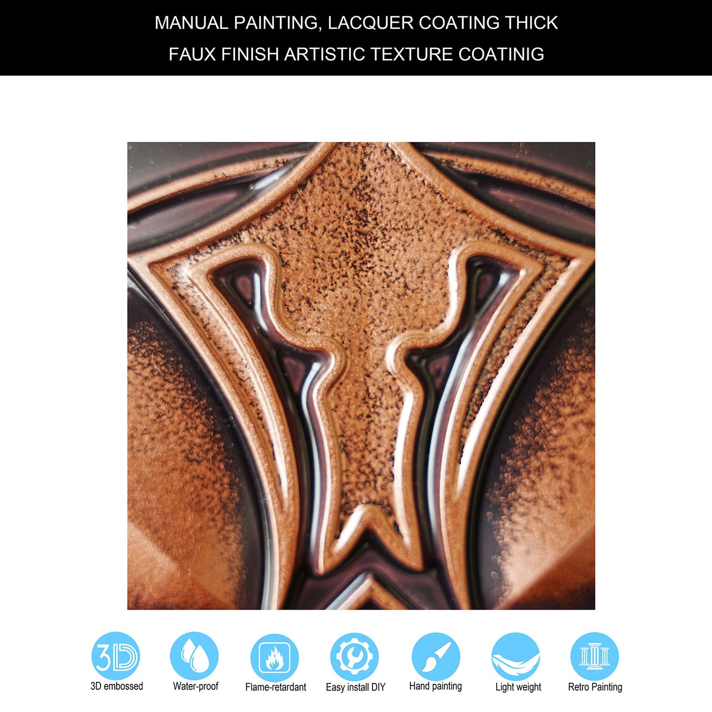 10Pcs Artistic Tin Panels for Craft Workshops, Museums and Cultural Display Rooms PL01