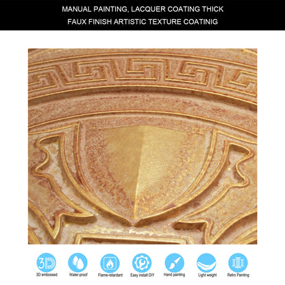 10Pcs Pressed Faux Tin Ceiling Tiles for Heritage Bars, Vintage Restaurants and Boutique Hotels PL01