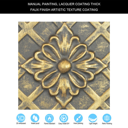 10Pcs Village-Style Ceiling Tiles for Country Restaurants, Coffee Shops and Charming Inns PL04