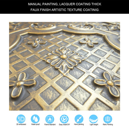 10Pcs Village-Style Ceiling Tiles for Country Restaurants, Coffee Shops and Charming Inns PL04