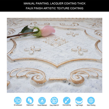 10Pcs Distressed Ceiling Tiles for Craft Studios, Retro Cafés and Industrial Design Rooms PL04