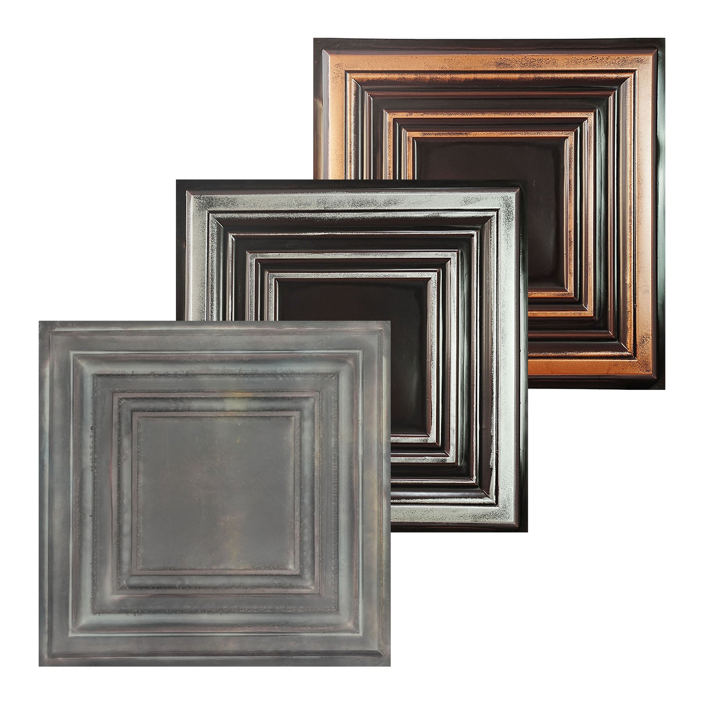 10Pcs Pressed Faux Tin Ceiling Tiles for Heritage Bars, Vintage Restaurants and Boutique Hotels PL05