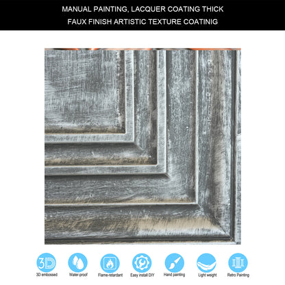 10Pcs Faux Metal Ceiling Tiles for Bars, Cafés, Lounges and Contemporary Interiors PL05