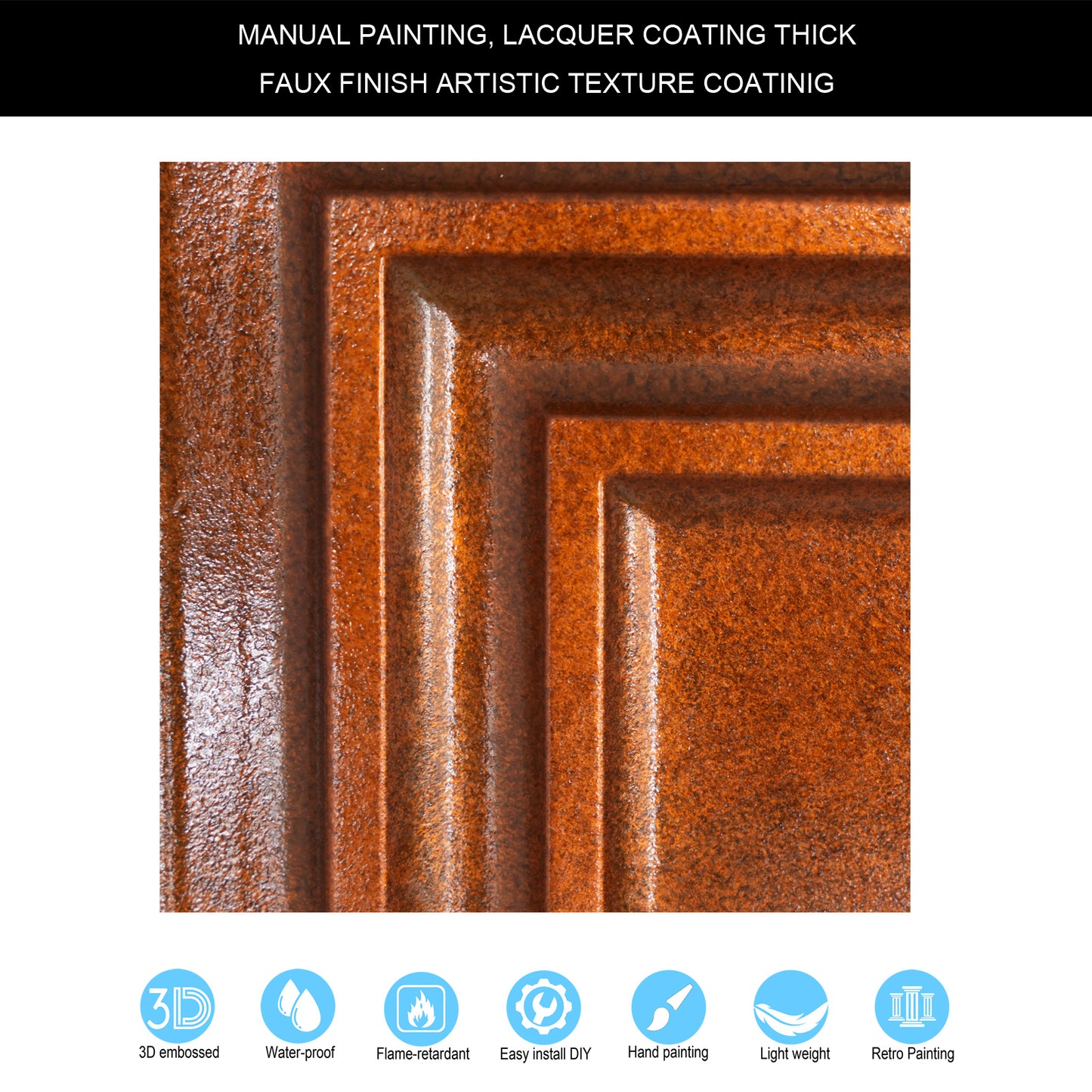 10Pcs Vintage Ceiling Tiles for Wine Cellars, Old-World Restaurants and Artistic Rooms PL05