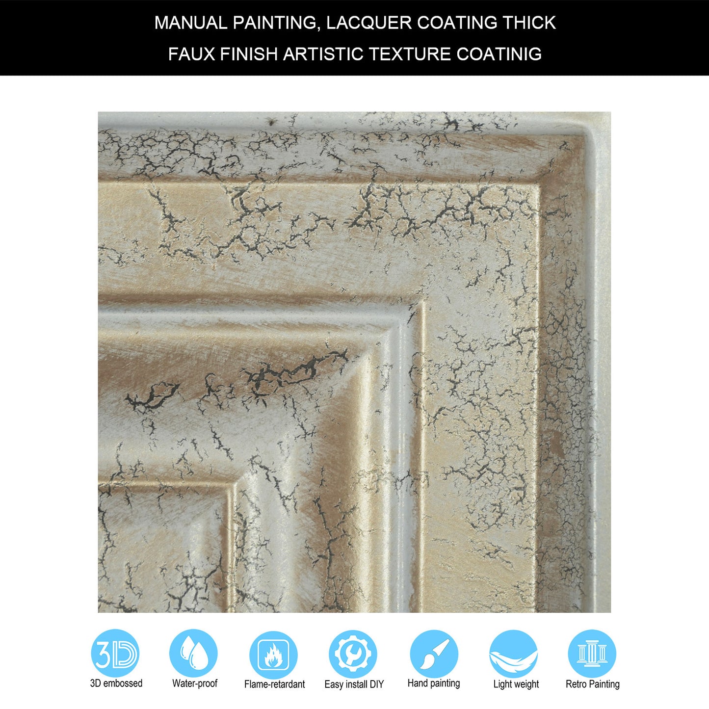 10Pcs 3D Decorative Ceiling Tiles for Trendy Restaurants, Bars and Creative Cafés PL05