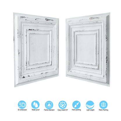 10Pcs 3D Decorative Ceiling Tiles for Trendy Restaurants, Bars and Creative Cafés PL05