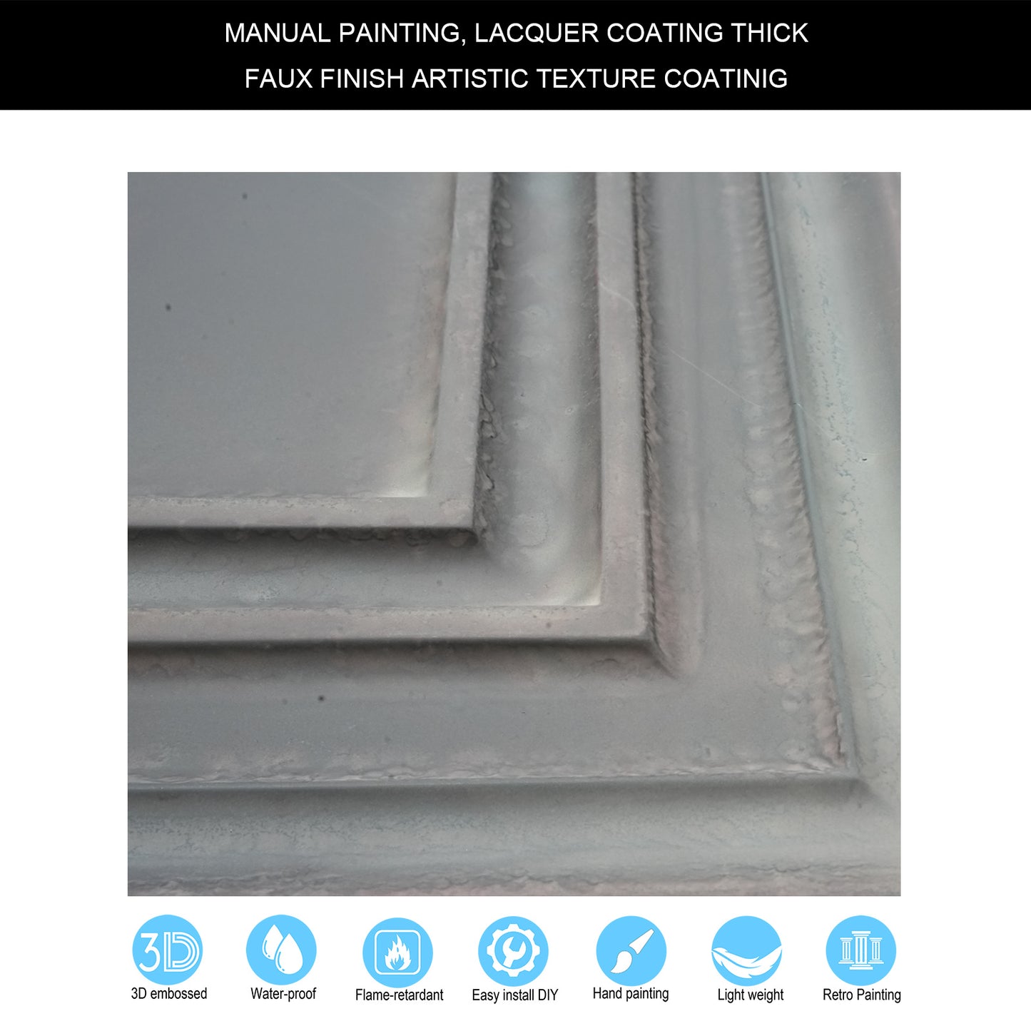 10Pcs Pressed Faux Tin Ceiling Tiles for Heritage Bars, Vintage Restaurants and Boutique Hotels PL05