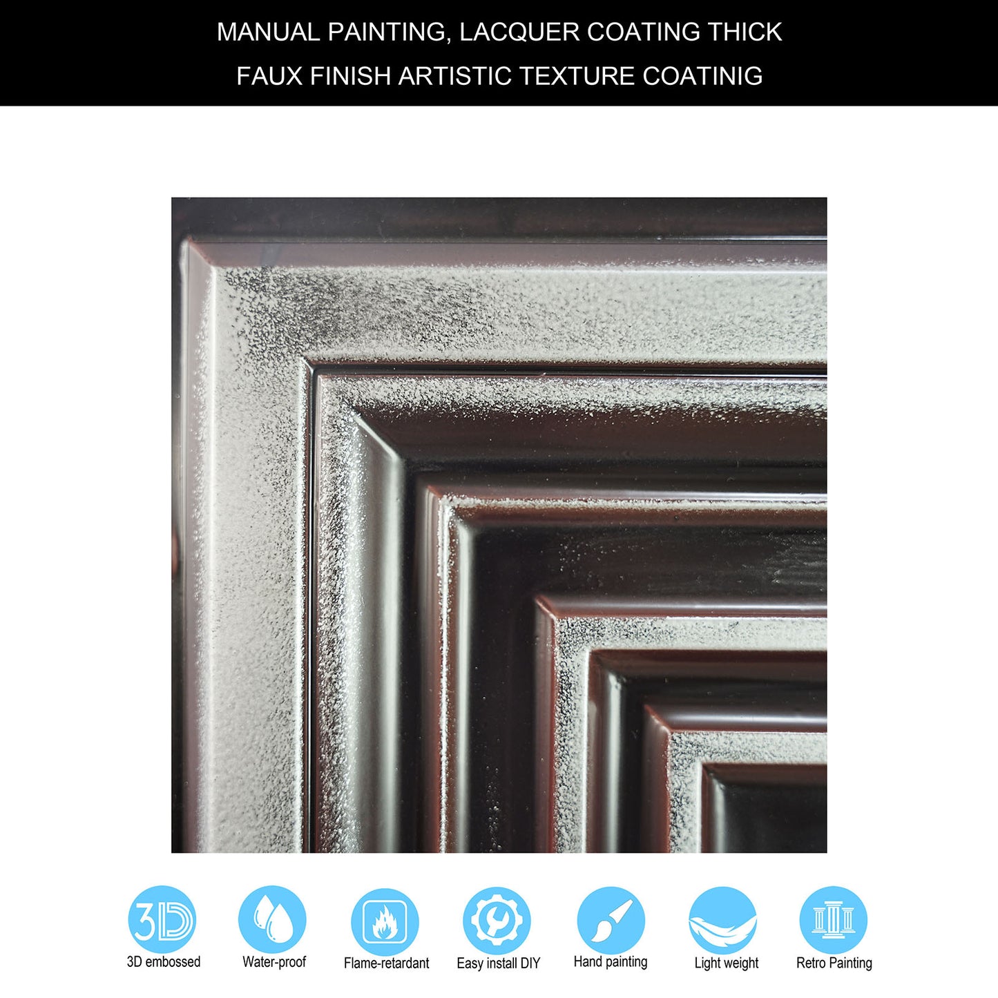 10Pcs Pressed Faux Tin Ceiling Tiles for Heritage Bars, Vintage Restaurants and Boutique Hotels PL05