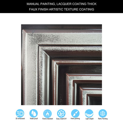 10Pcs Pressed Faux Tin Ceiling Tiles for Heritage Bars, Vintage Restaurants and Boutique Hotels PL05