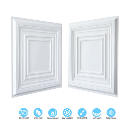 10Pcs 3D Decorative Ceiling Tiles for Trendy Restaurants, Bars and Creative Cafés PL05