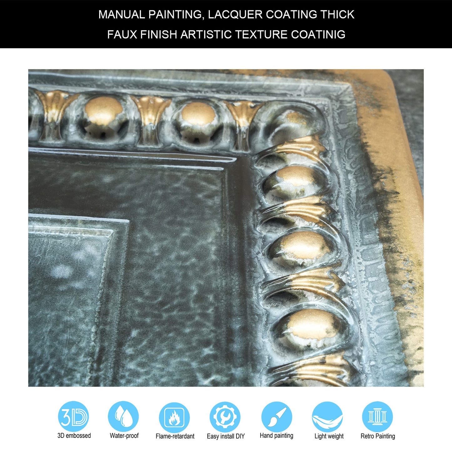 10Pcs 3D Decorative Ceiling Tiles for Trendy Restaurants, Bars and Creative Cafés PL06