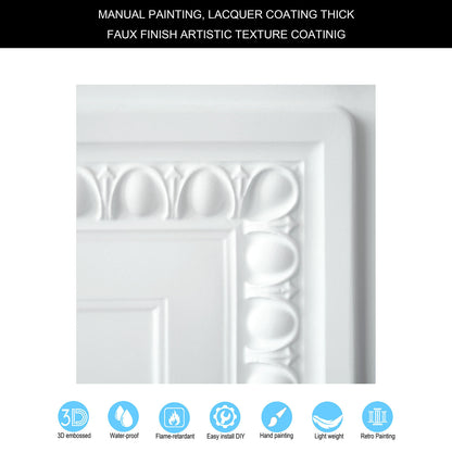 10Pcs Decorative Ceiling Tiles for Luxury Hotels, Villas, Salons and High-End Interiors PL06