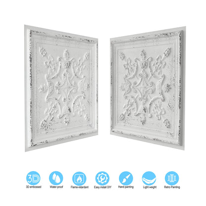 10PCS Artistic Ceiling Tiles for Libraries, Museums, Craft Studios and Cultural Interiors PL07