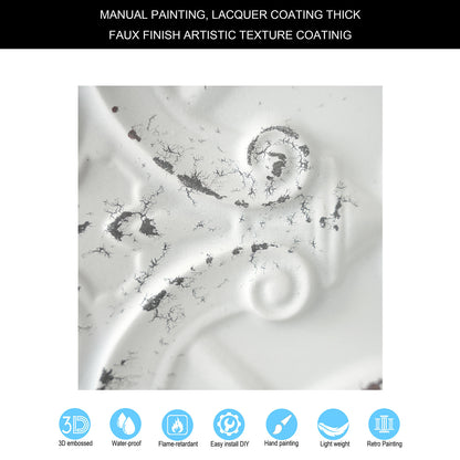 10PCS Artistic Ceiling Tiles for Libraries, Museums, Craft Studios and Cultural Interiors PL07