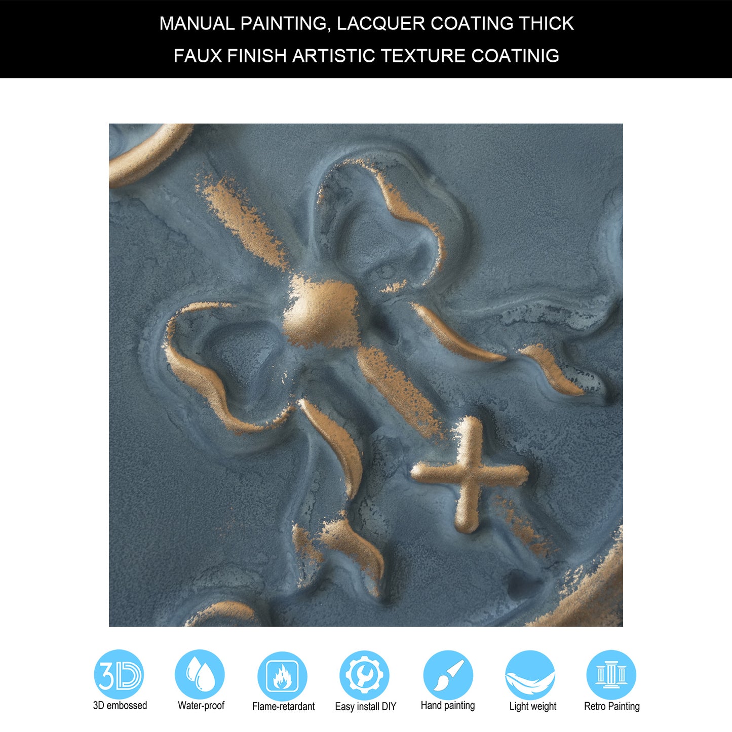 10Pcs Antique Ceiling Tiles for Premium Hotels, Mansions, Villas and Classic Dining Rooms PL07