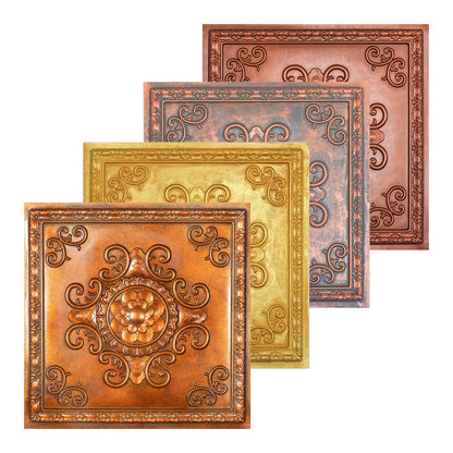 10Pcs Faux Tin Ceiling Tiles for Bars, Wine Rooms, Lounges and Modern Hospitality Spaces PL08