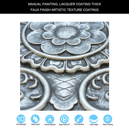 10Pcs Faux Metal Ceiling Tiles for Bars, Cafés, Lounges and Contemporary Interiors PL08