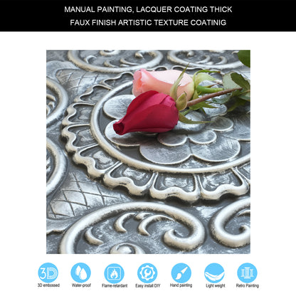 10Pcs Faux Metal Ceiling Tiles for Bars, Cafés, Lounges and Contemporary Interiors PL08