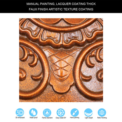 10Pcs Faux Tin Ceiling Tiles for Bars, Wine Rooms, Lounges and Modern Hospitality Spaces PL08