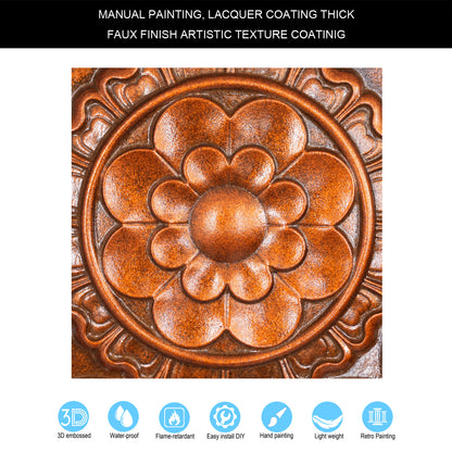 10Pcs Faux Tin Ceiling Tiles for Bars, Wine Rooms, Lounges and Modern Hospitality Spaces PL08