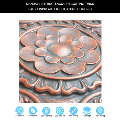 10Pcs Faux Tin Ceiling Tiles for Bars, Wine Rooms, Lounges and Modern Hospitality Spaces PL08