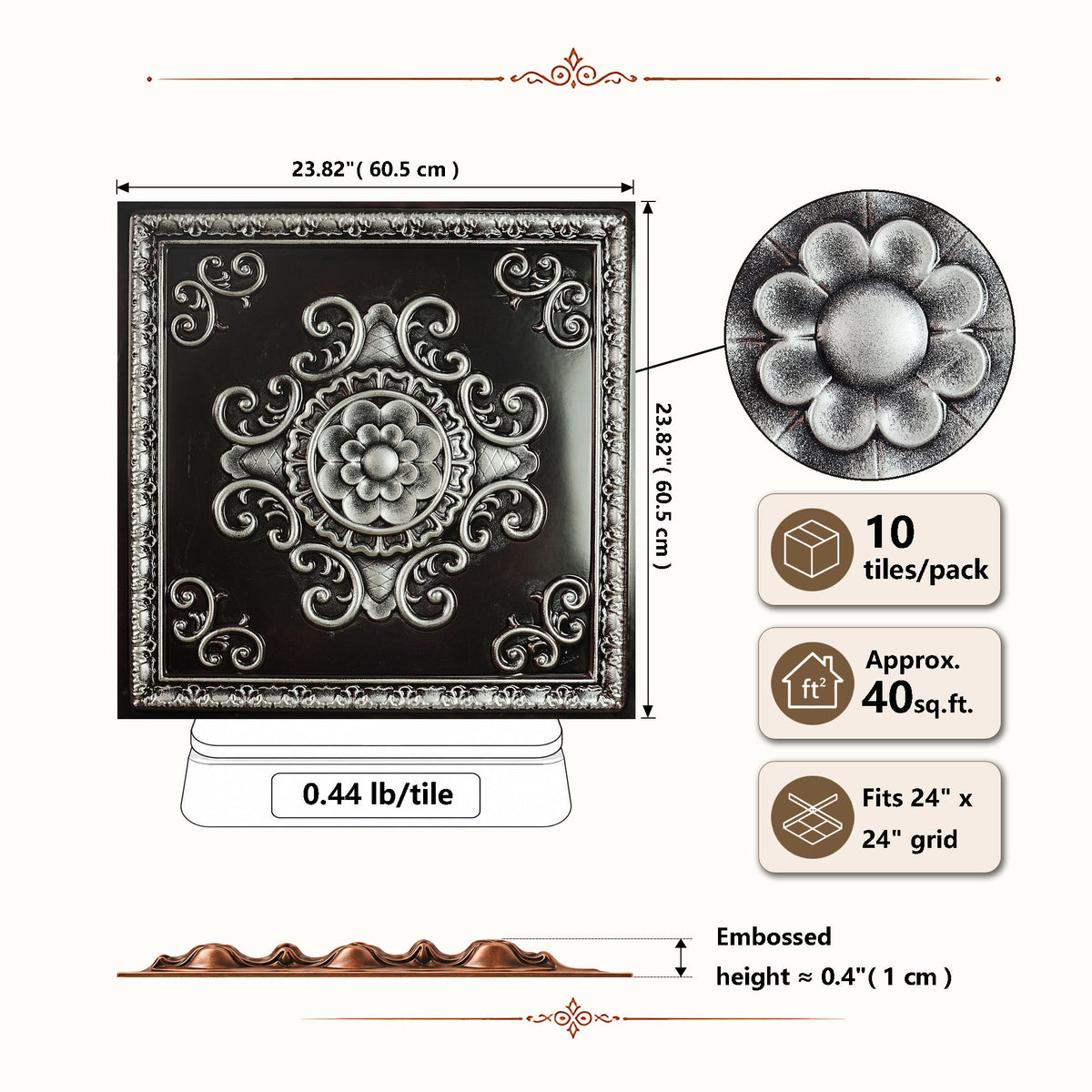 PAINTSDECOR PL08 Traditional silver