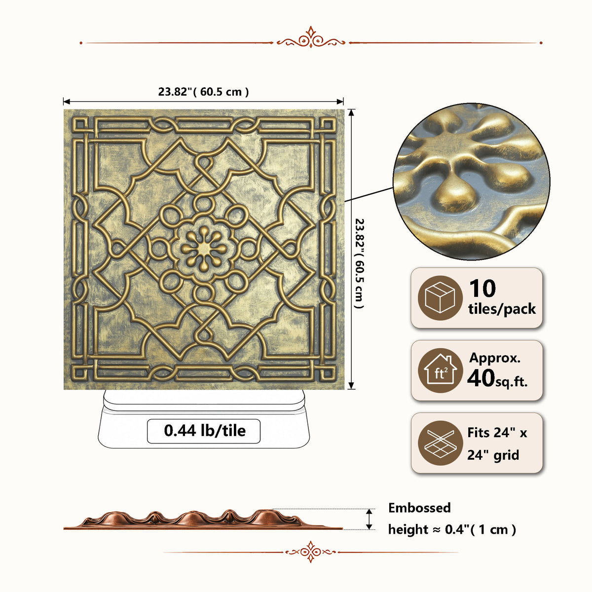 PAINTSDECOR PL09 Ancient gold