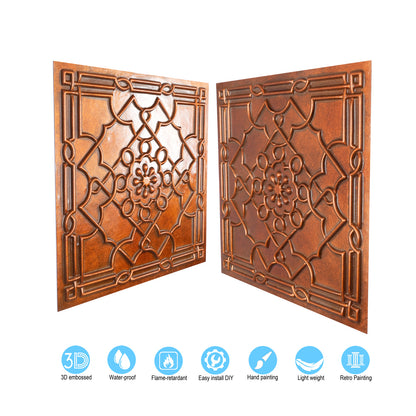 10Pcs Aged Decorative Ceiling Panels for Rustic Inns, Guesthouses and Boutique Hotels PL09
