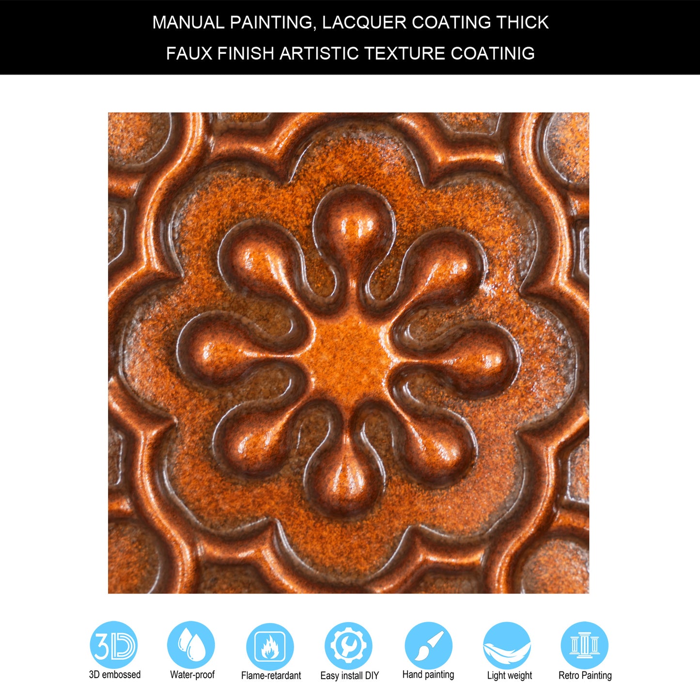 10Pcs Aged Decorative Ceiling Panels for Rustic Inns, Guesthouses and Boutique Hotels PL09