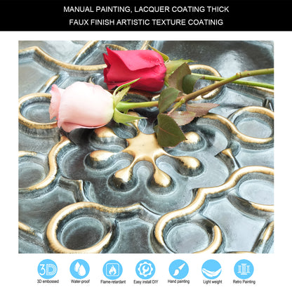 10Pcs 3D Faux Metal Ceiling Tiles for Stylish Bars, Clubs and Trendy Restaurants PL09