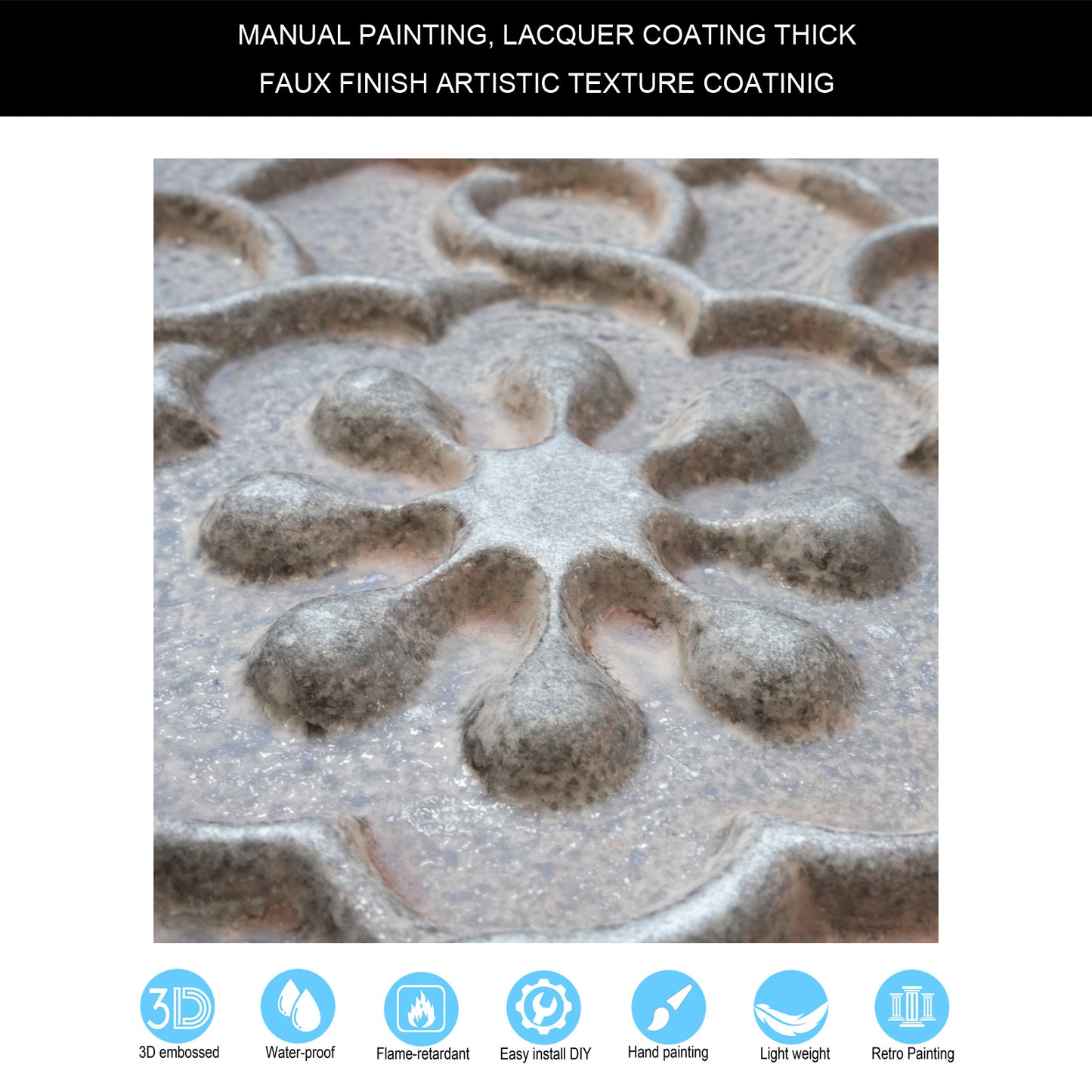 10Pcs Aged Decorative Ceiling Panels for Rustic Inns, Guesthouses and Boutique Hotels PL09