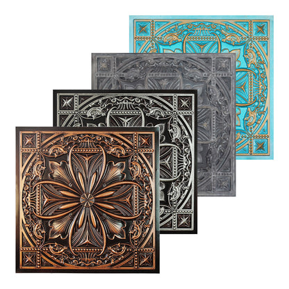 10Pcs  Vintage-Style Ceiling Tiles for Elegant Restaurants, Coffee Houses and Hospitality Spaces PL10