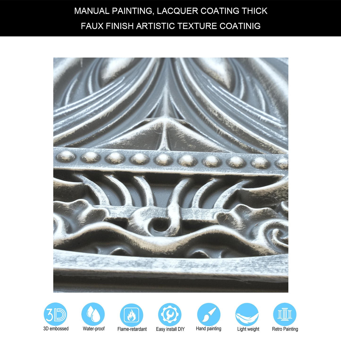 10Pcs Vintage Ceiling Tiles for Wine Cellars, Old-World Restaurants and Artistic Rooms PL10