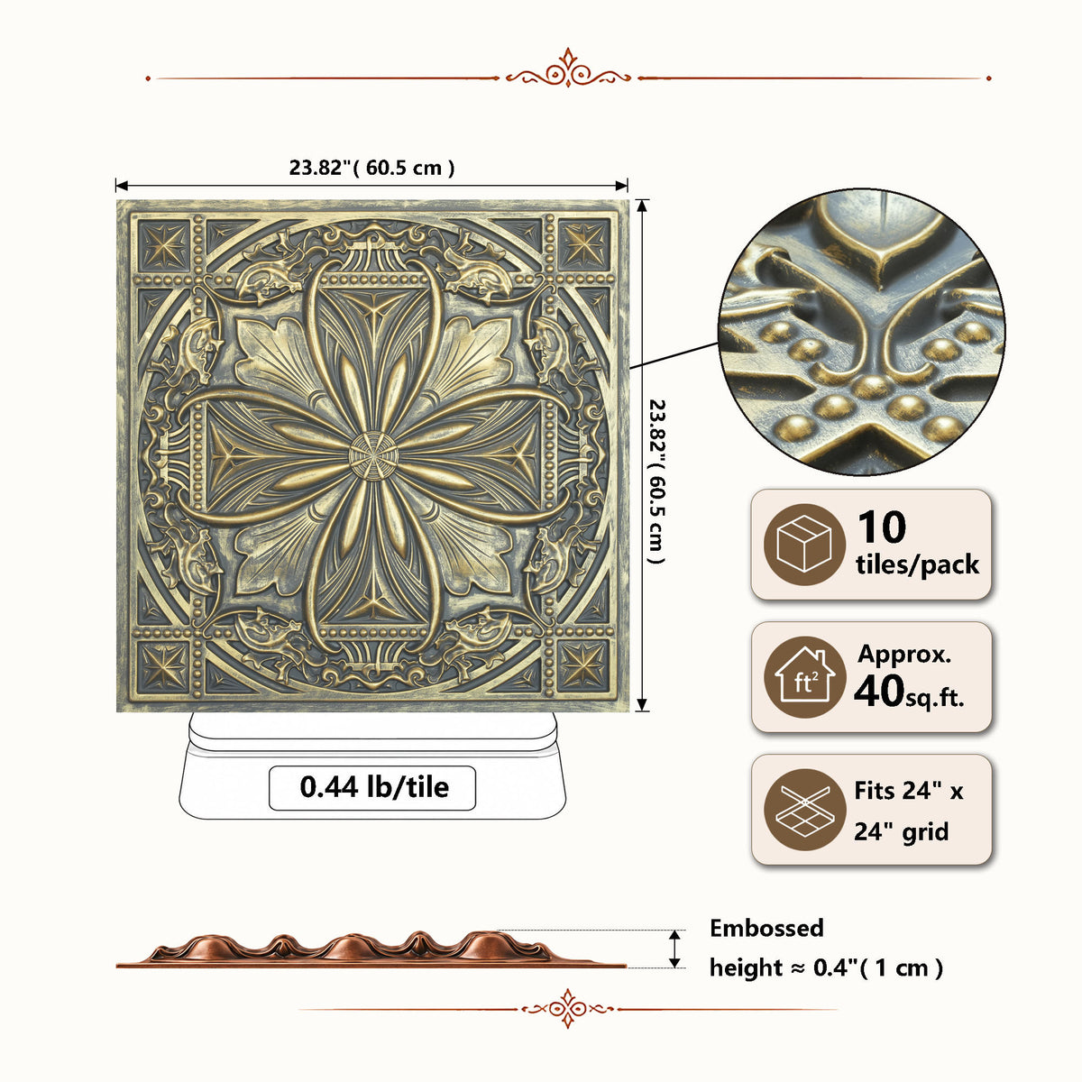 PAINTSDECOR PL10 Ancient gold