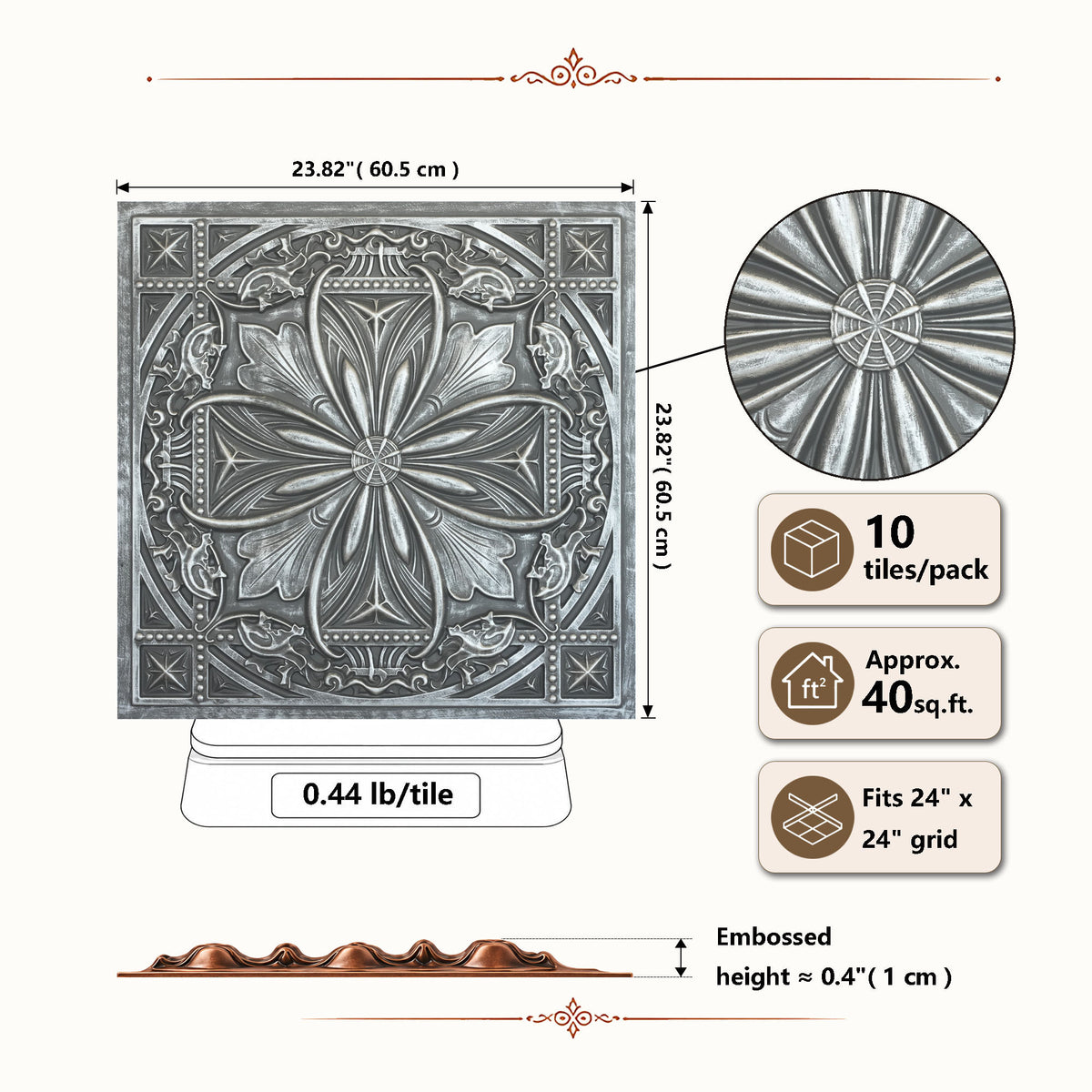 PAINTSDECOR PL10 Antique tin